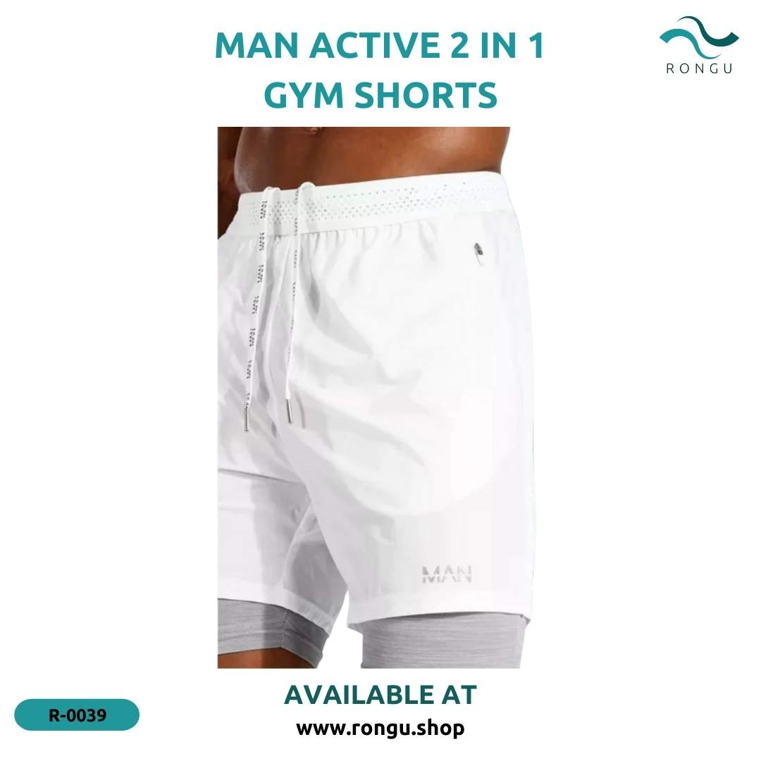 MAN Active Gym Lightweight 2-In-1 Legging Shorts