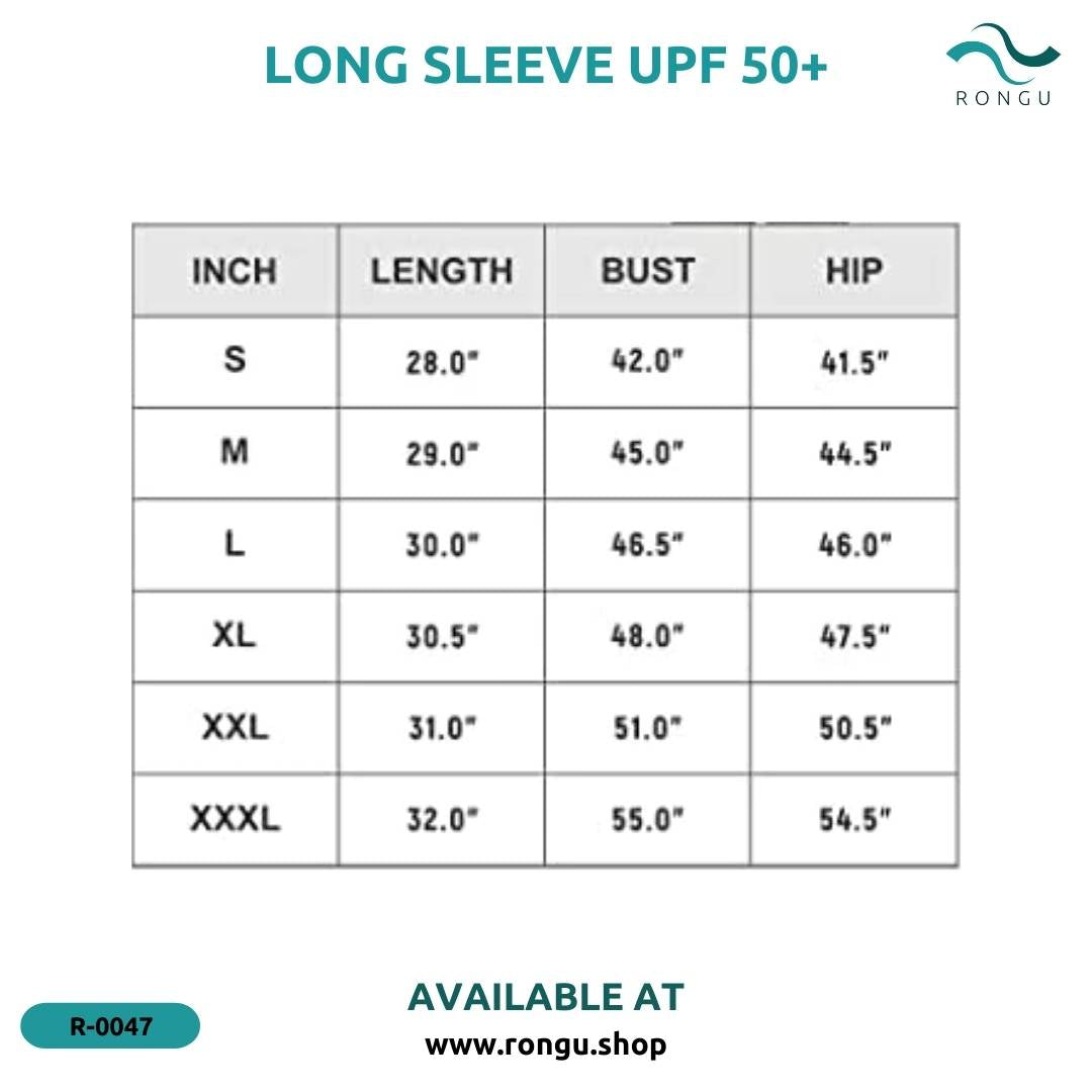 Men Long Sleeve Rash Guard UPF 50+