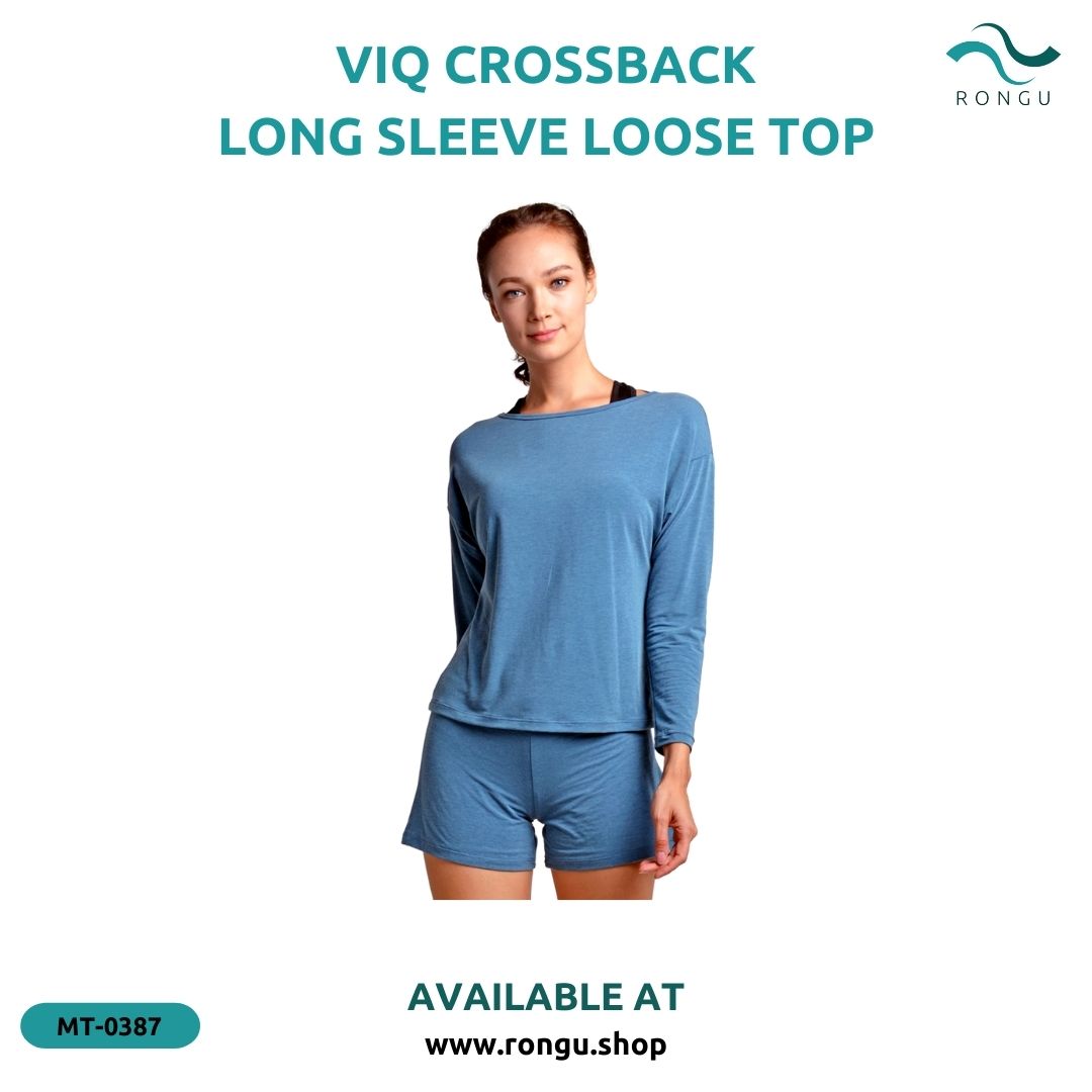 ViQ Crossback Long Sleeve Loose Top