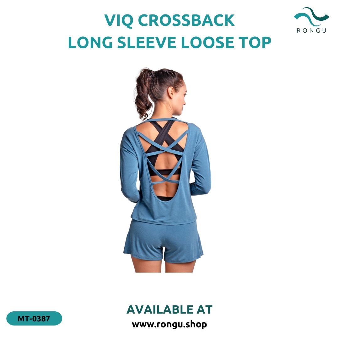 ViQ Crossback Long Sleeve Loose Top
