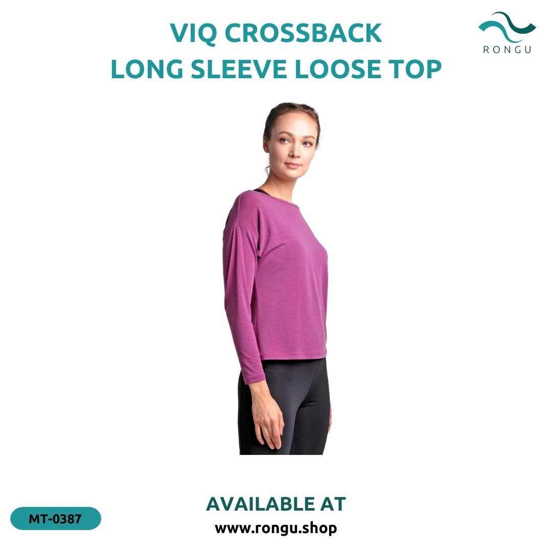ViQ Crossback Long Sleeve Loose Top