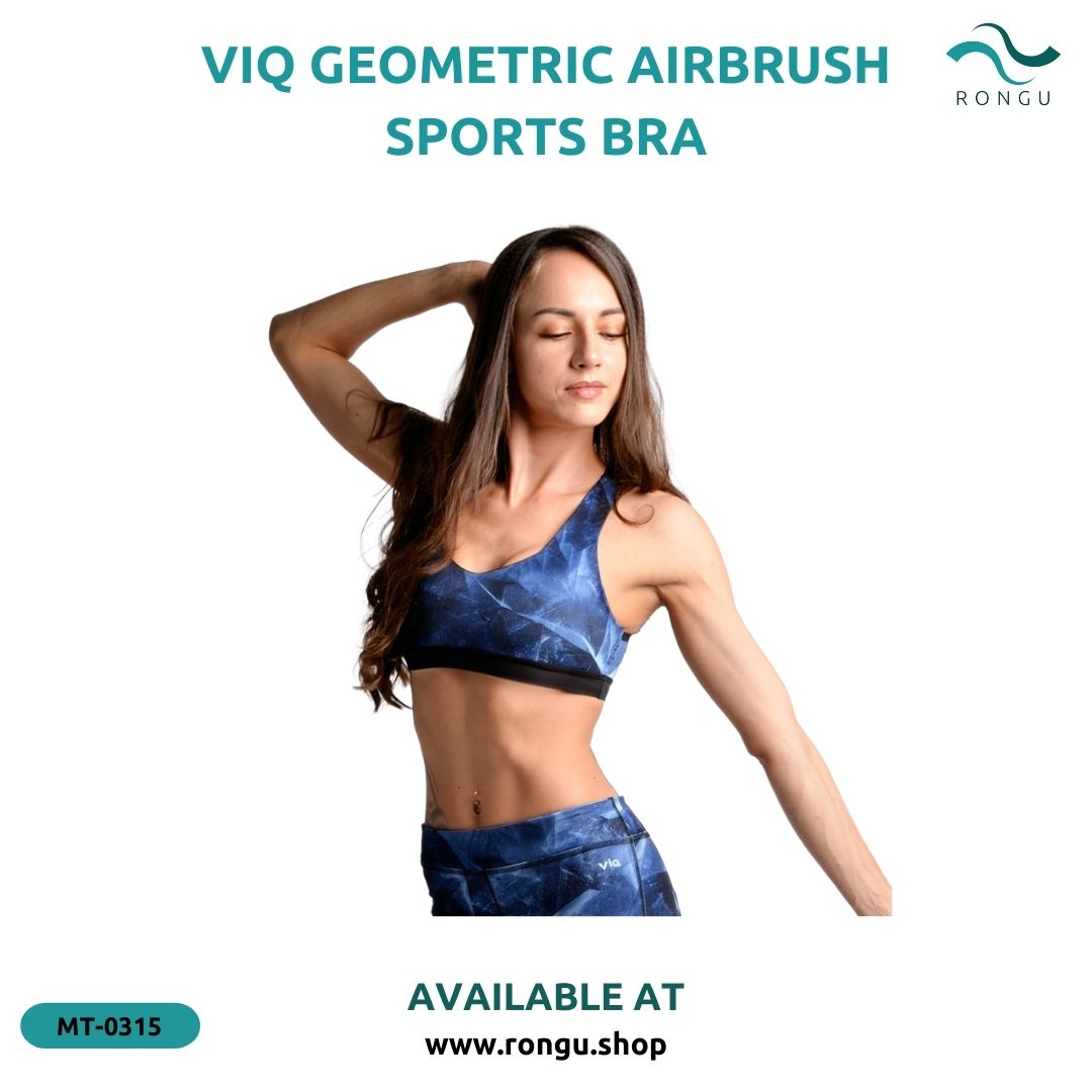 ViQ Geometric Airbrush Sports Bra