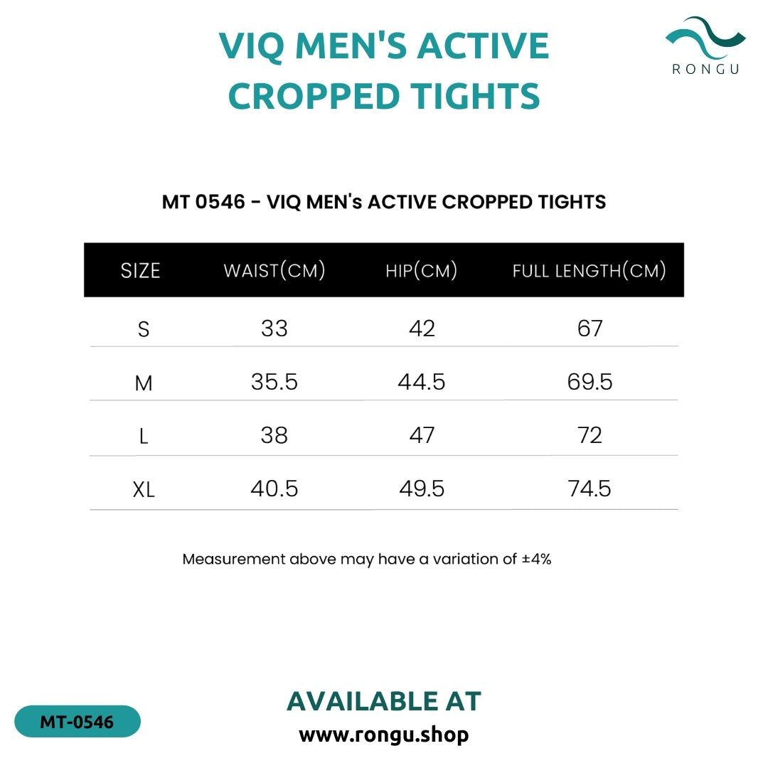 ViQ Men's Active Cropped Tights