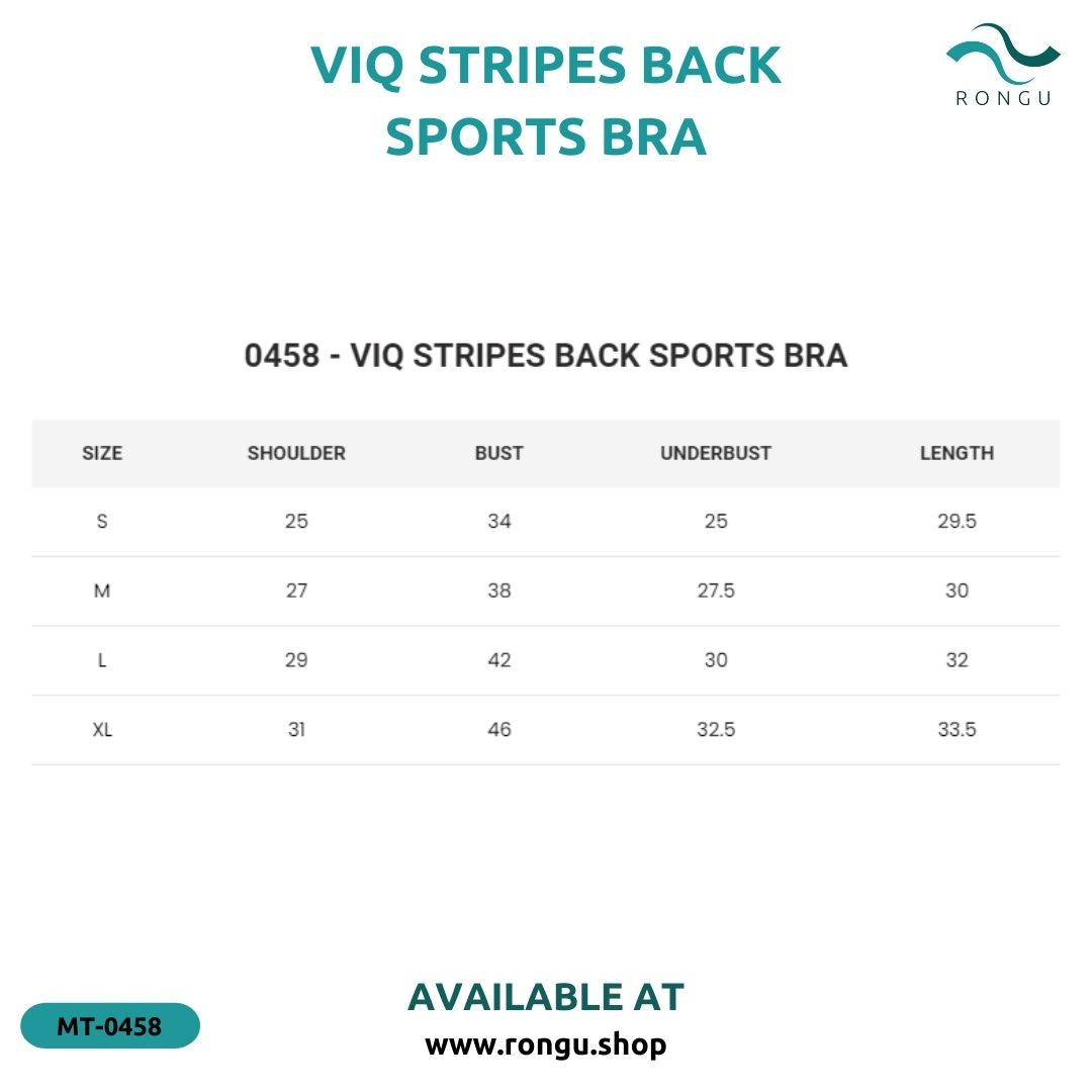 ViQ Stripes Back Sports Bra