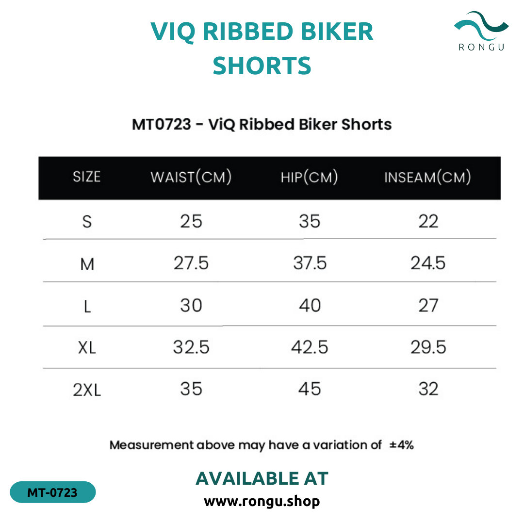 ViQ Ribbed Biker Shorts