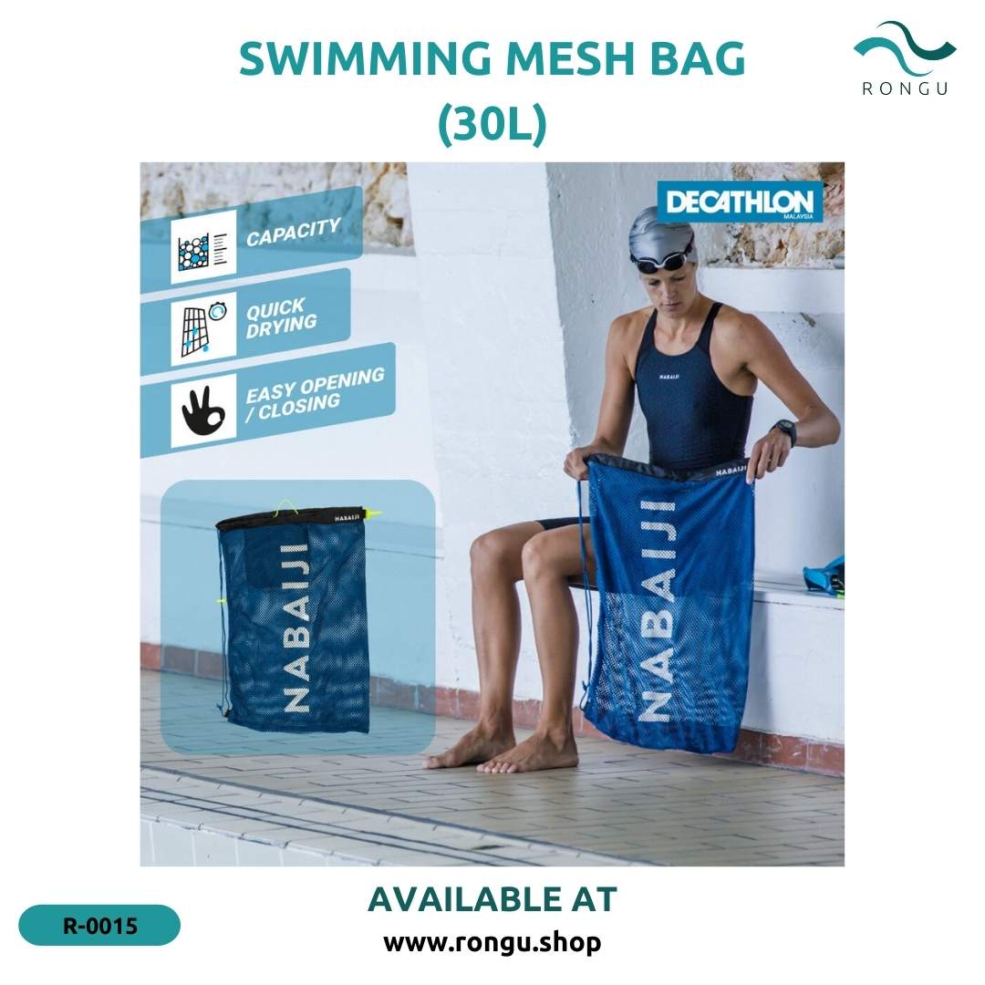 Decathlon Swimming Mesh Quick Dry Pool Bag (30L)