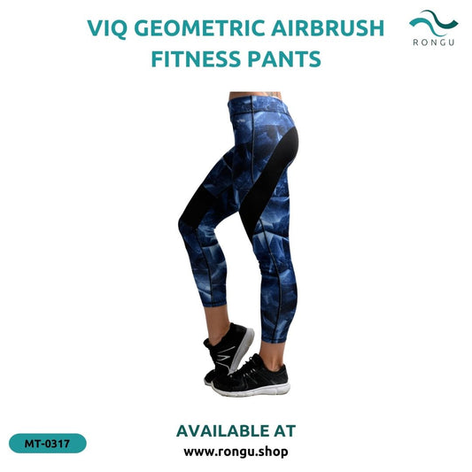 ViQ Geometric Airbrush Fitness Pants