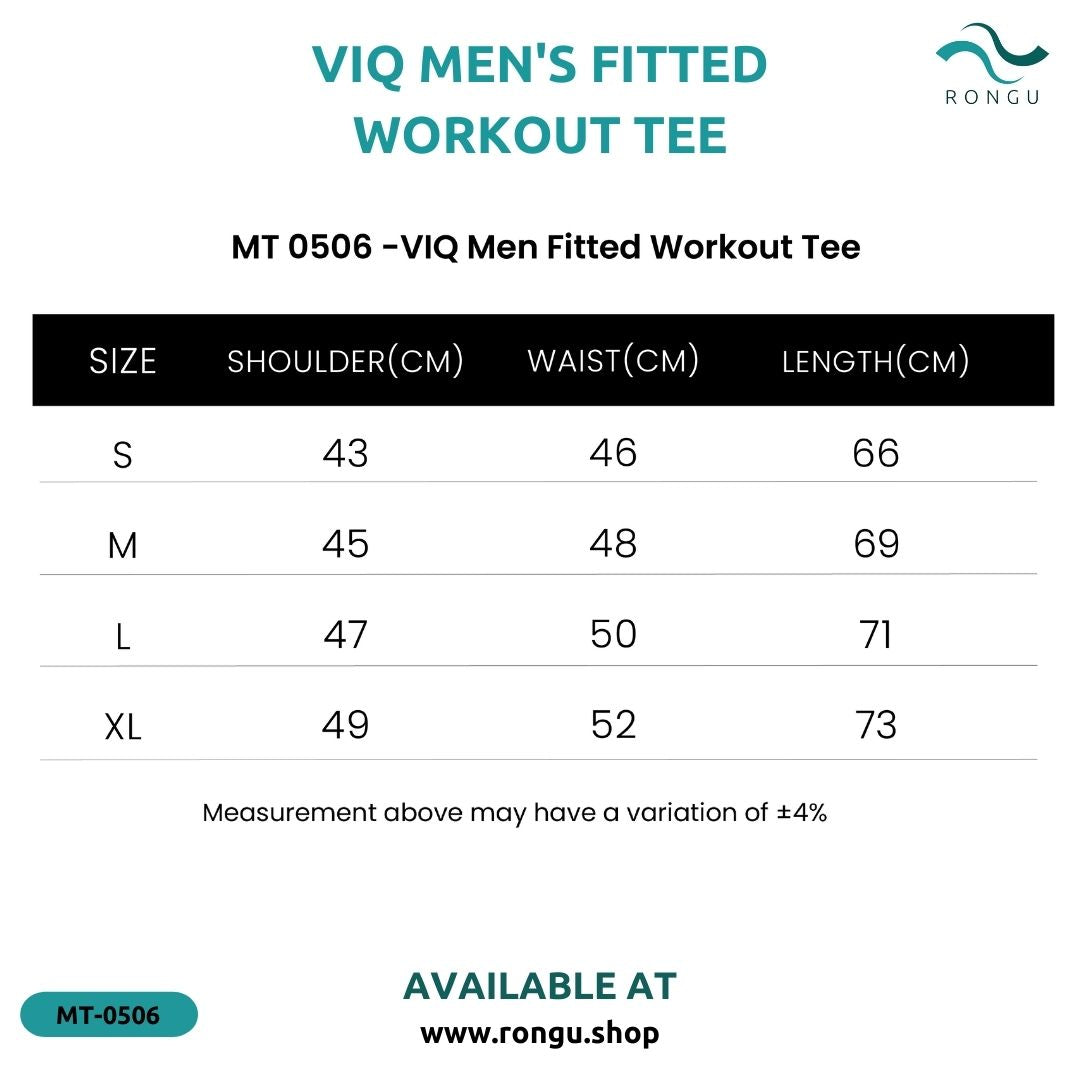 VIQ Men Fitted Workout Tee